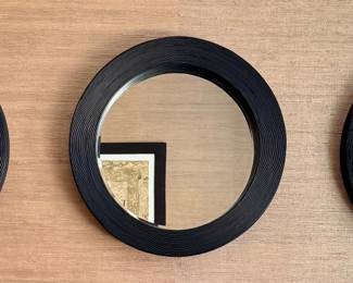 (3) Jamie Young Paddock Bamboo Round Mirrors