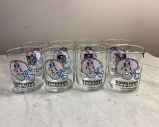 Vintage New England Patriots Glasses