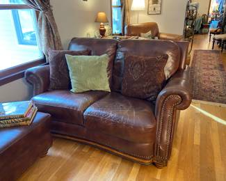 Leather Loveseat