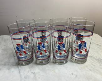 Vintage New England Patriots Glasses
