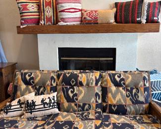 Western Decorator Pillows, Brandt Ranch Oak Sofa