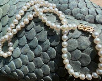 Mikimoto 7mm Pearls & 18k 