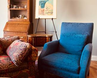 Pair of Baker Wingback Chairs 