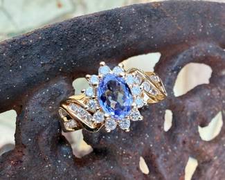 Tanzanite and Diamond Ring
