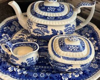 Vintage Spode Tower Blue