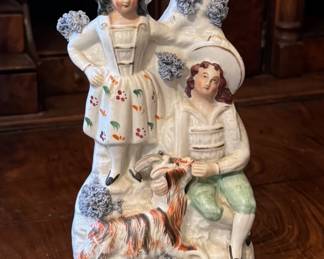 Charming Staffordshire spill vase flatback 