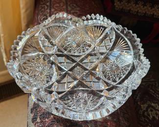 c1899 American Brilliant Period glass bowl by Libbey