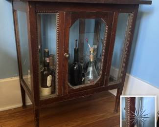 Antique Victorian mahogany chocolate cabinet
