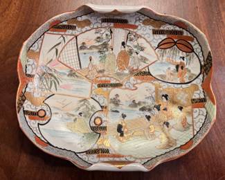 Meiji period Japanese Kutani porcelain