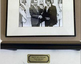Elvis & Nixon framed photograph