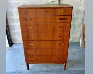 Omann  Jun Teak Tall Boy dresser