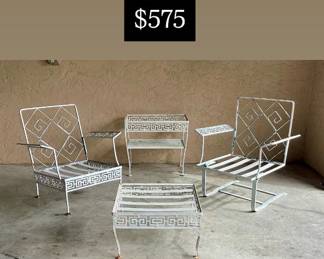 Vintage Meadowcraft Lounge set - no cushions 