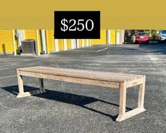 Labeled Kingsley Bates bench