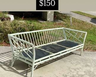 Project Meadowcraft Faux Bamboo sofa - 