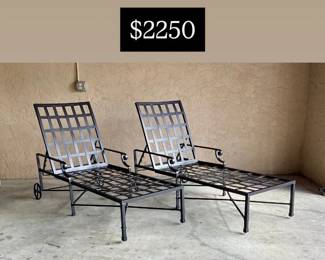 Brown Jordan “Venetian” Chaises- New Powder coat finish