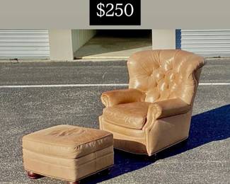 Leather Hancock & Moore Writers chair - Staining