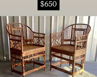 Nice pr of Brighton Pavilion chairs 