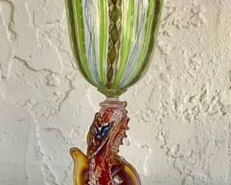 Italian Murano 9 3/4” H