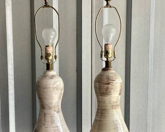 High end Curry & Co. lamps. W/shades