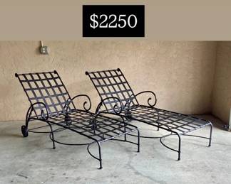 Brown Jordan “Florentine” Chaises- New Powder Coat finish