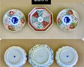 Meiji Period Japanese plates - 7” & 6” Dia.