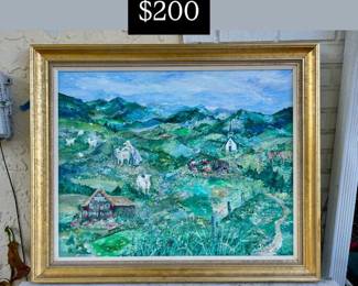 Signed oil on canvas - Claire Sousa ?