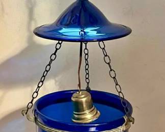 Antique Cobalt Bell Jar