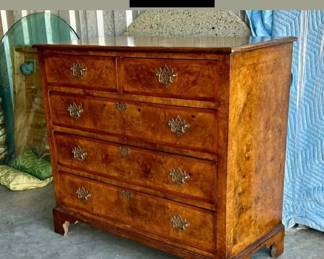 George II style bench made chest of drawers