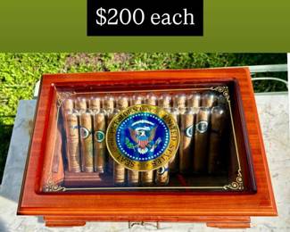  Presidential (Bush 1) Humidor with cigars