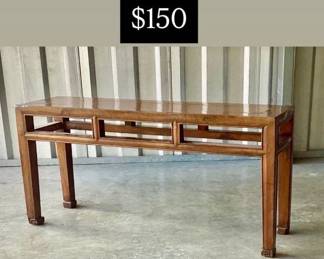 Antique Chinese hardwood bench