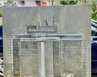 Roman Serrano ( B-1967 ) O/C Hotel Habana Libre - From “What you see is what you see” Series