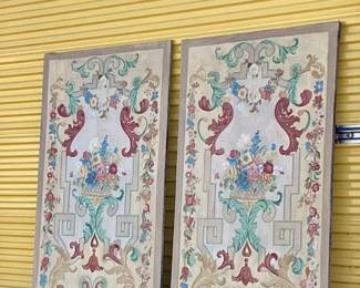 Wonderful Vintage Oil on Canvas paintings - 50”H each