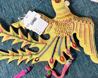 Handmade Folk Style Hanging Phoenix