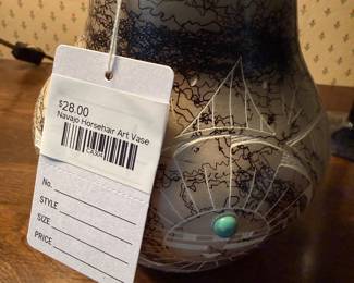 Navajo Horsehair Art Vase