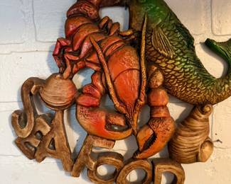 Vintage Seafood Sign
