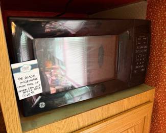GE Black Microwave