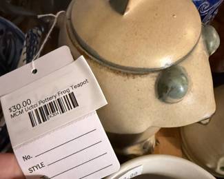 MCM Uctci Pottery Frog Teapot