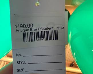 Antique Brass Student Lamp