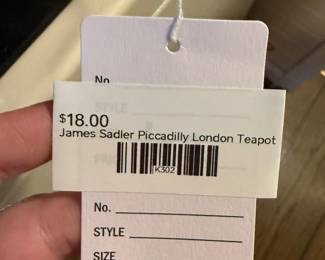 James Sadler Piccadilly London Teapot