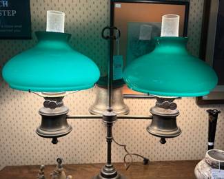 Antique Brass Student Lamp