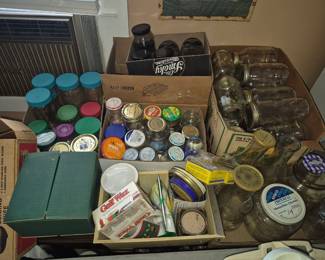 Variety of different size jars 