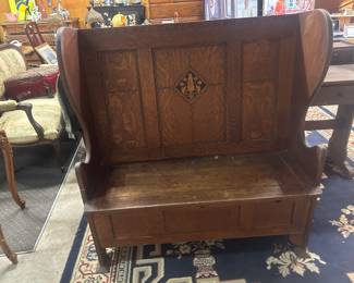 Wylie and Lochhead Glasgow School Arts and Crafts settle