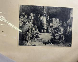 Rembrandt etching