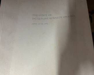 Jacqueline O'Nassis auction catalog from Sotheby's 