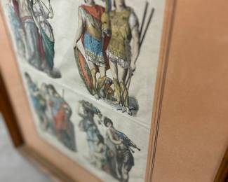 German costume print, 19th century