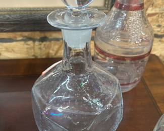 Numerous decanters