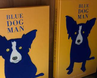 TWO autographed books by George Rodrigue