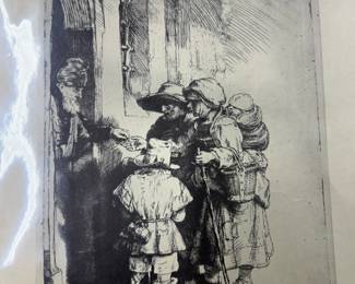 Rembrandt etching