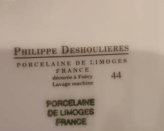 Philippe Deshoulieres Fine China