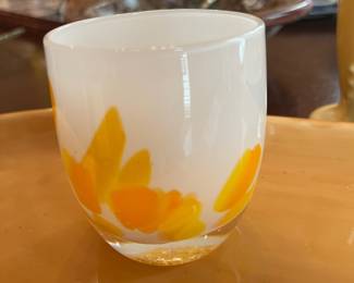 Glassybaby "Buttercup" Votive Candle Holder
